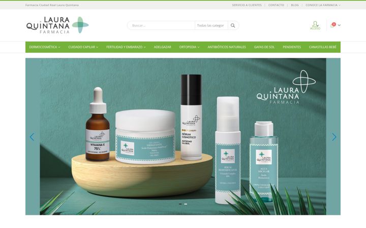 Screenshot του farmacialauraquintana.es