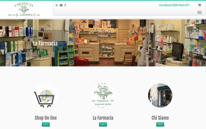 Screenshot of farmacialavorini.it