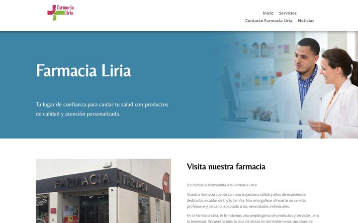 Screenshot του farmacialiria.es