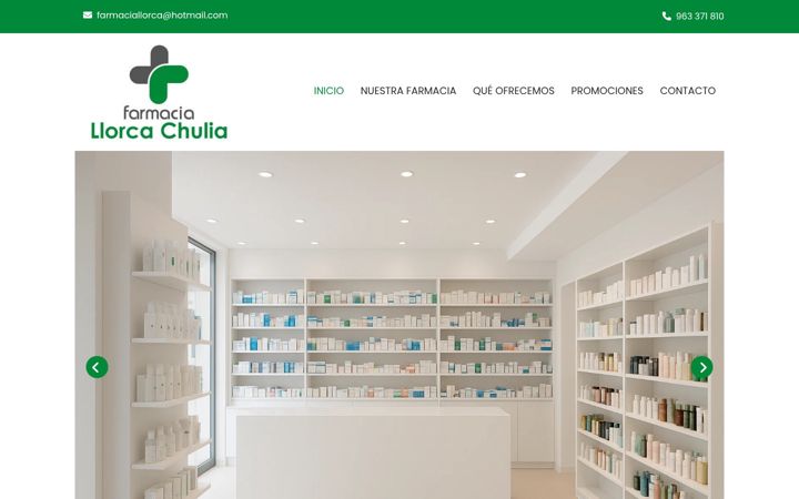 Screenshot of farmaciallorcachulia.es