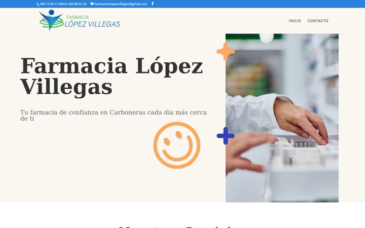 Screenshot of farmacialopezvillegas.es