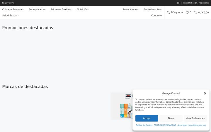 Screenshot of farmacialosmarinos.com