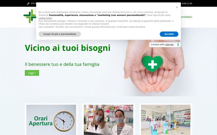 Screenshot of farmacialostiaelocci.it