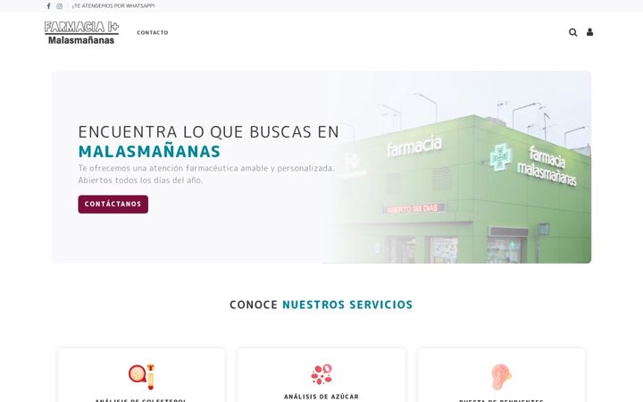 Skjermbilde av farmaciamalasmananas.com