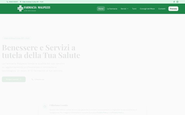 Screenshot of farmaciamalpezzi.it