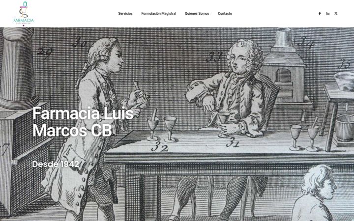 Screenshot of farmaciamarcos.es