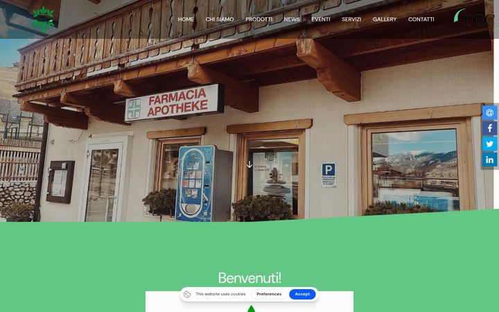 Screenshot of farmaciamarebbe.it