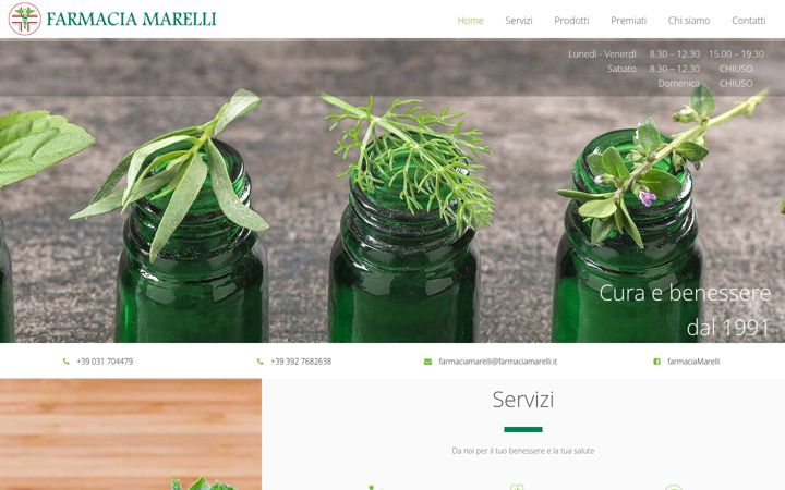 Screenshot of farmaciamarelli.it