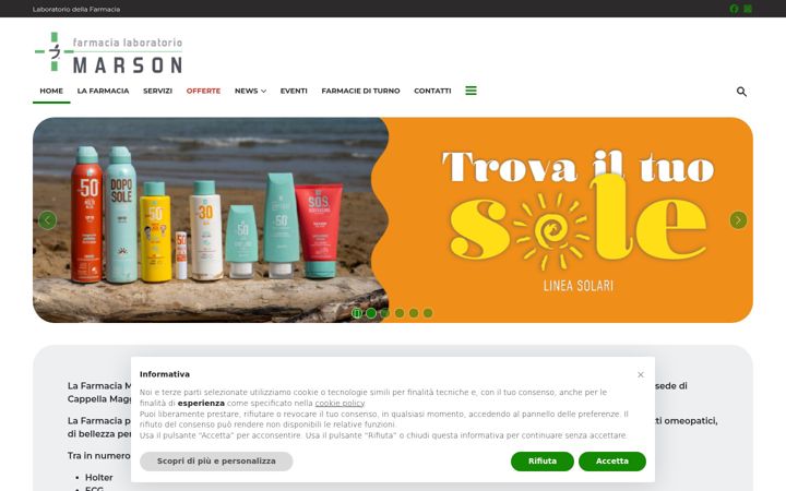 Screenshot of farmaciamarson.com