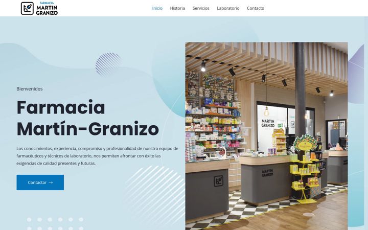 Captură de ecran a farmaciamartingranizo.com