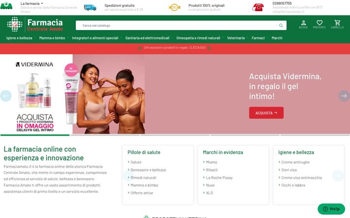 Screenshot di farmaciamato.it