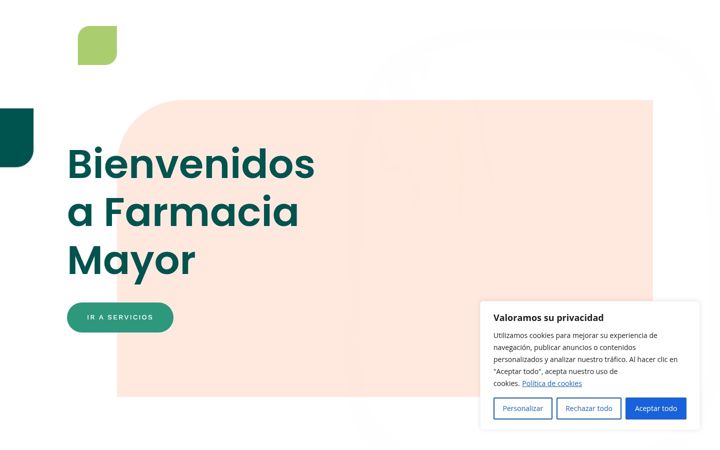 Screenshot του farmaciamayoralcaladehenares.es