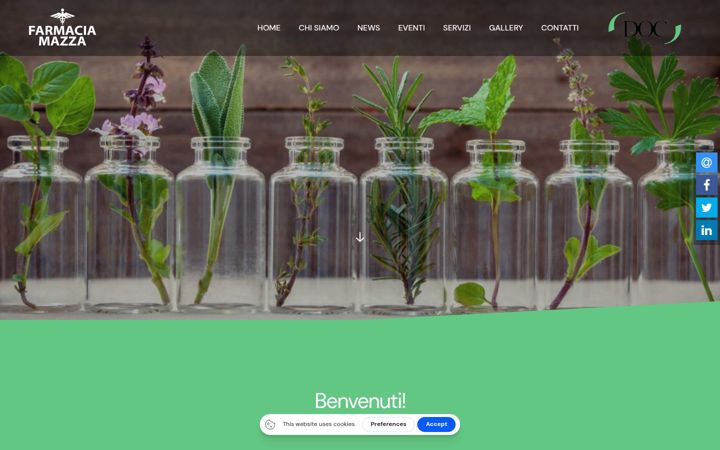 Screenshot of farmaciamazzaorsago.it