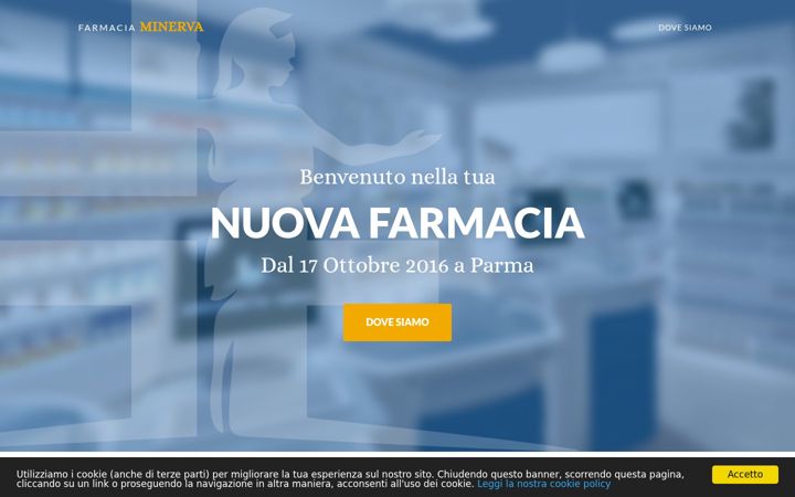 Screenshot of farmaciaminervaparma.it