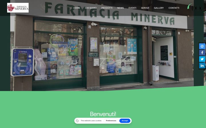 Screenshot di farmaciaminervatorino.it