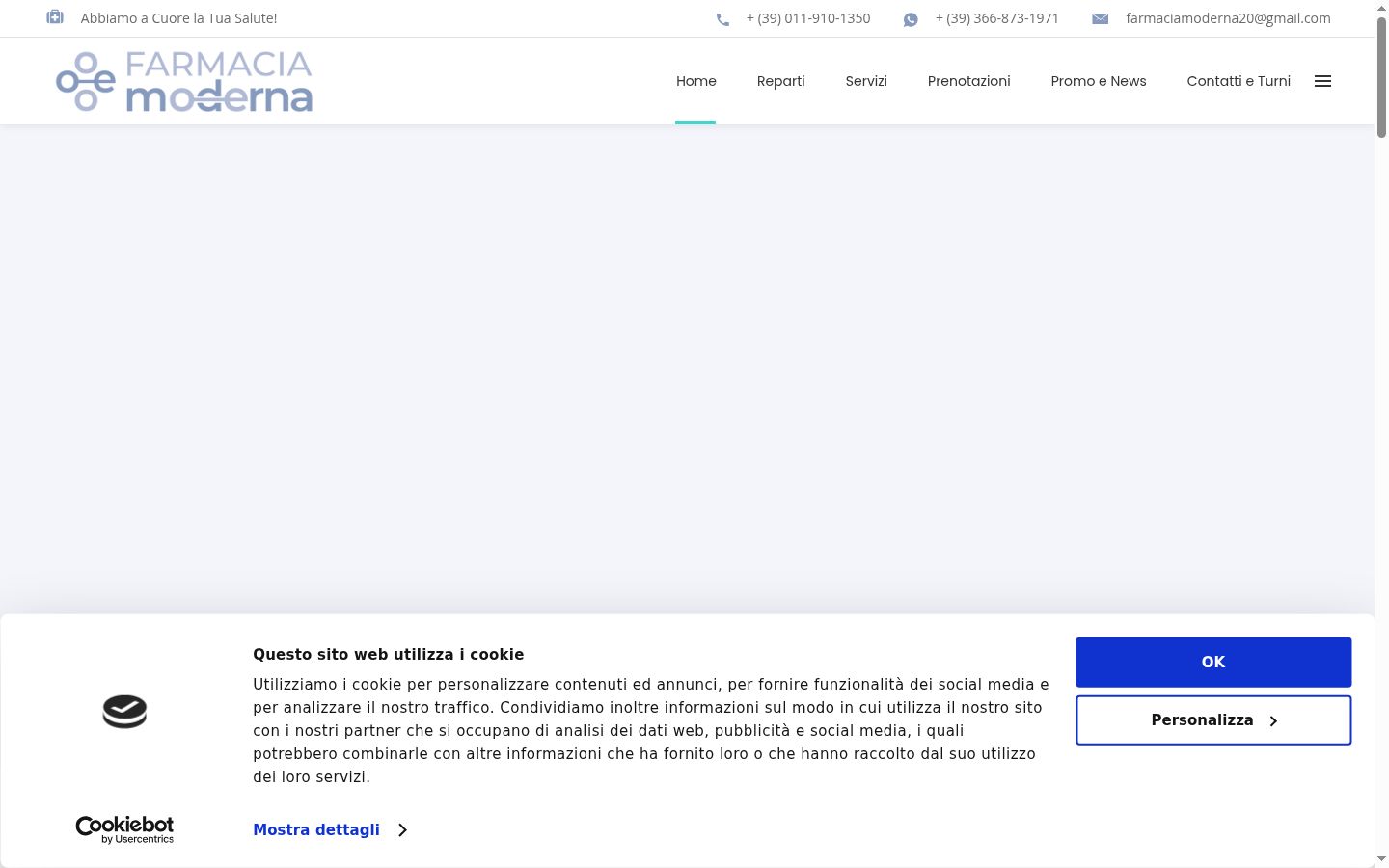 Ekrānuzņēmums ar piekrišanas baneri, kas tika rādīts pirms jebkādas mijiedarbības
