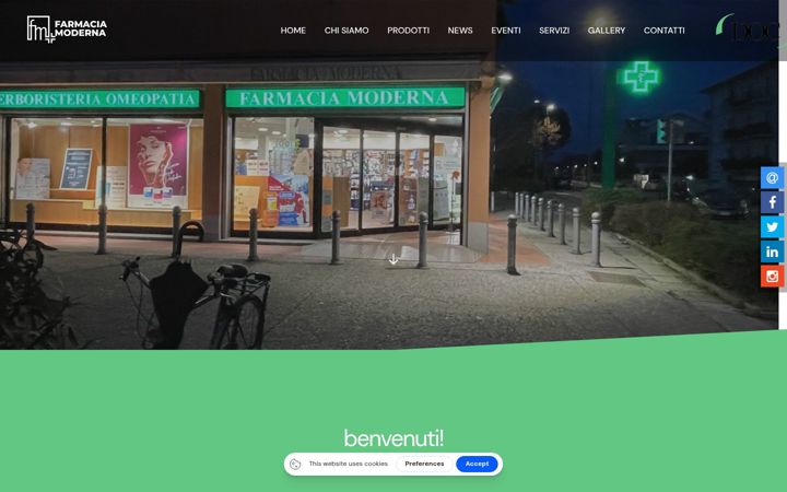 Posnetek zaslona farmaciamodernaravenna.it