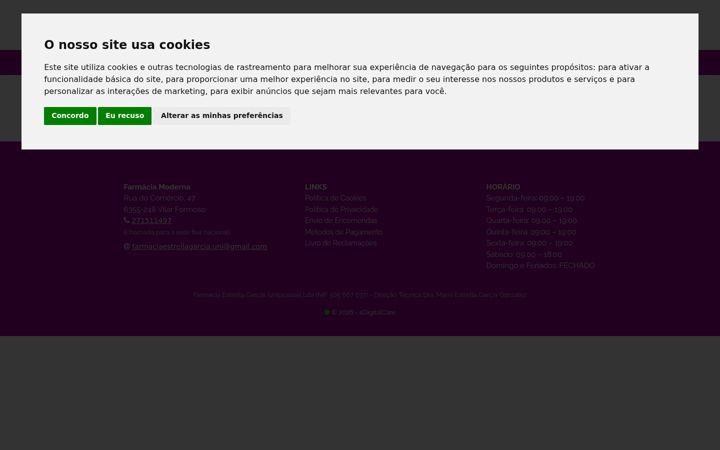 Screenshot van farmaciamodernavf.pt