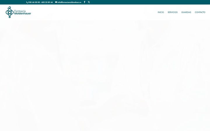 Screenshot του farmaciamoldenhauer.es
