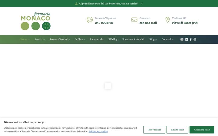 Screenshot of farmaciamonaco.it