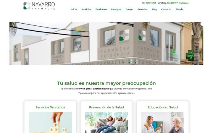 Screenshot stránky farmaciamoncada.com
