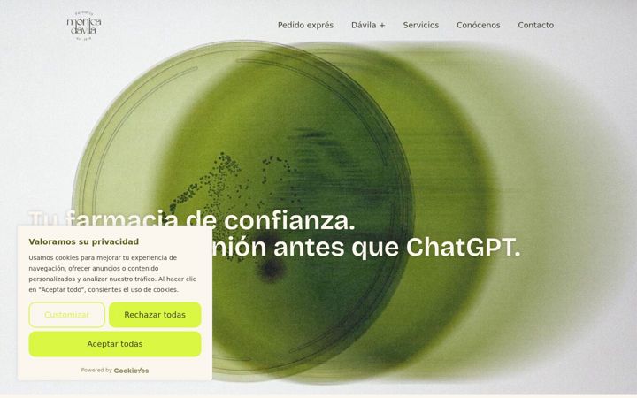 Screenshot of farmaciamonicadavila.com