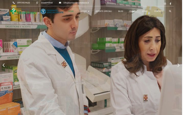 Posnetek zaslona farmaciamonteleone.it