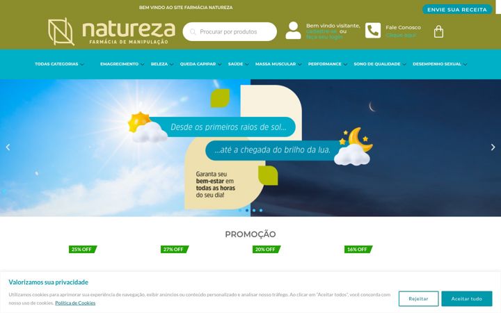 Screenshot van farmacianatureza.com.br