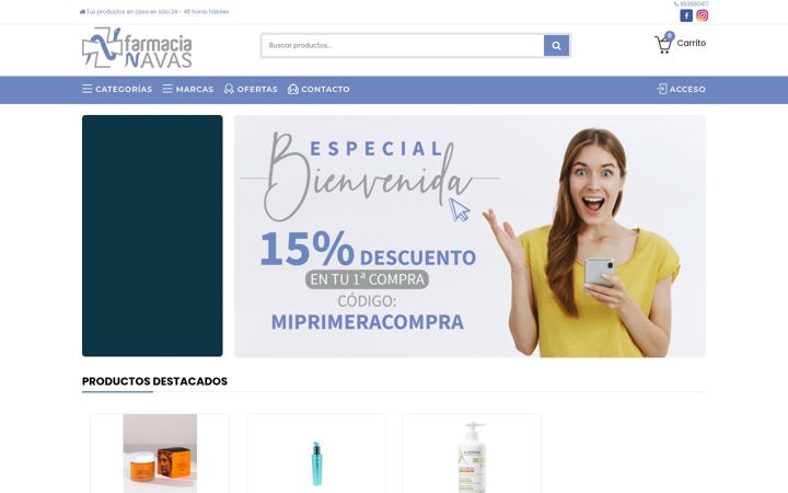 Screenshot του farmacianavas.es