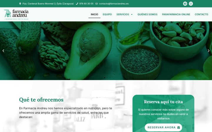 Screenshot του farmaciandreu.es