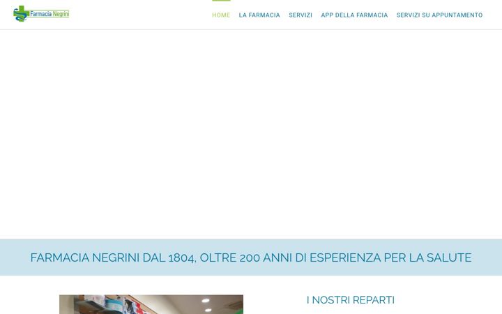 Posnetek zaslona farmacianegrini.it