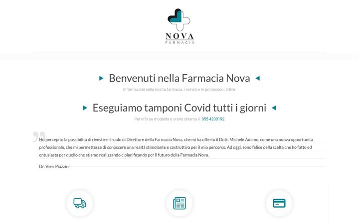 Captura de ecrã de farmacianovasesto.it
