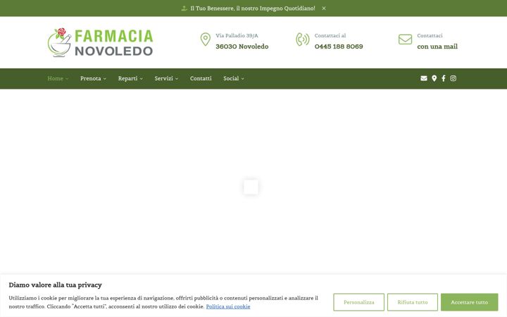 Screenshot of farmacianovoledo.com