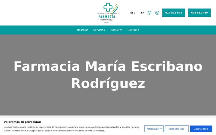 Screenshot of farmaciaortopediavaldebernardo.com