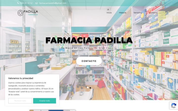 Képernyőkép: farmaciapadilla.es