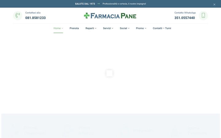 Screenshot of farmaciapane.it