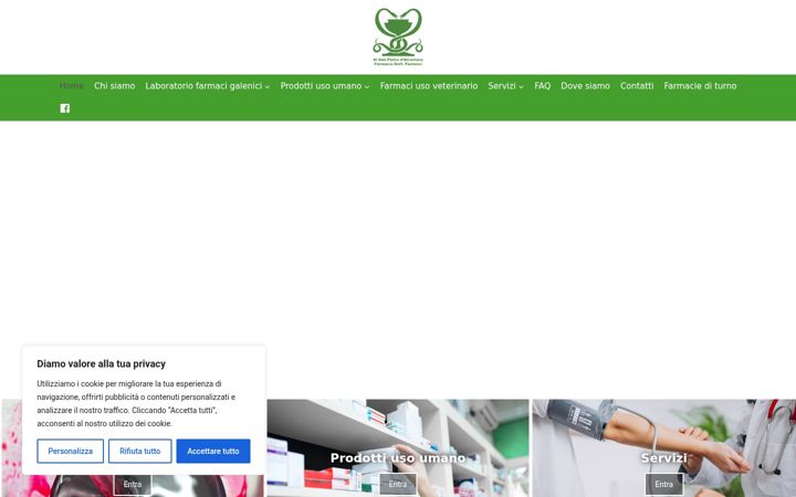Captura de ecrã de farmaciapaoluccipontelongo.it