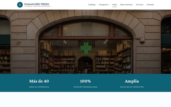 Screenshot of farmaciaparcvirgili.es