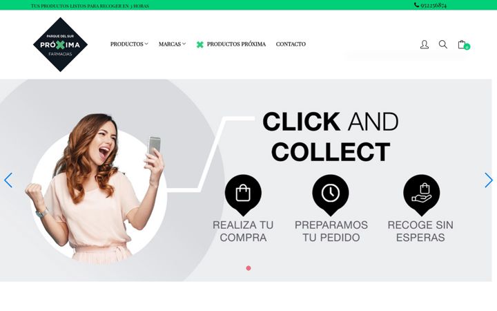 Screenshot of farmaciaparquedelsur.es