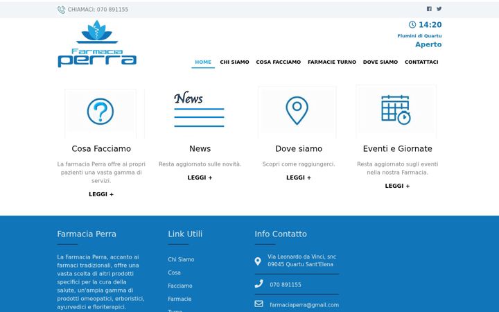 Screenshot of farmaciaperra.it