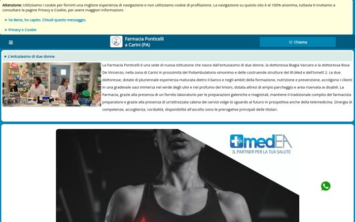 Screenshot of farmaciaponticelli.it