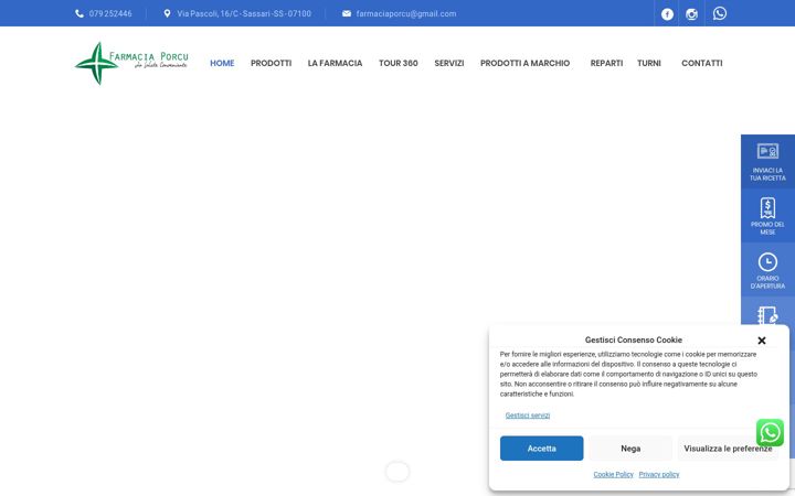 Screenshot of farmaciaporcu.it