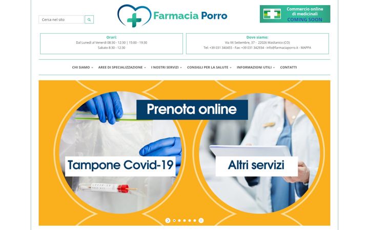 Zrzut ekranu farmaciaporro.it