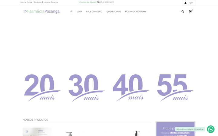 Screenshot van farmaciaposanga.com.br