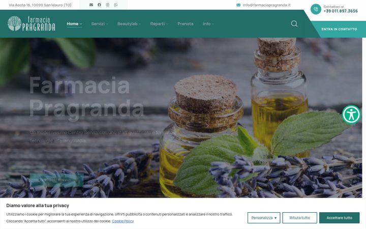 Zrzut ekranu farmaciapragranda.it