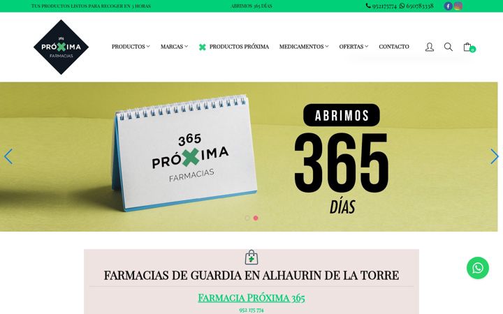 Screenshot του farmaciaproxima365.es