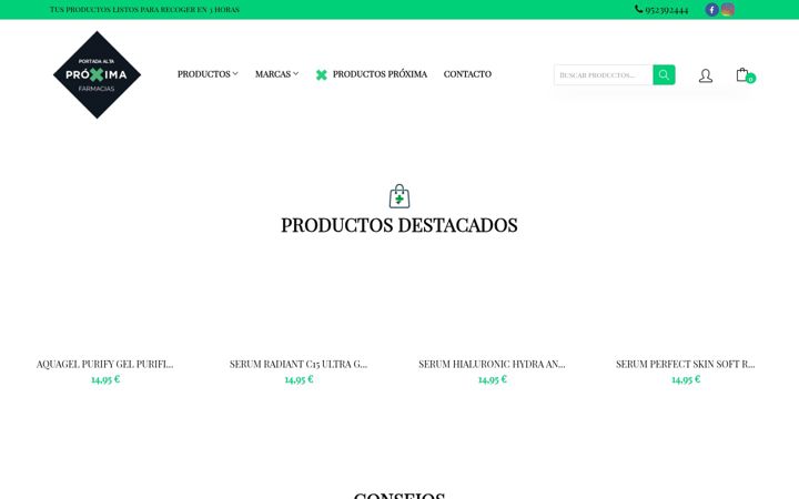 Screenshot of farmaciaproximaportadaalta.es
