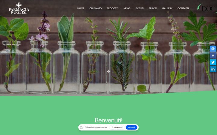 Screenshot of farmaciapuglisicomiso.it