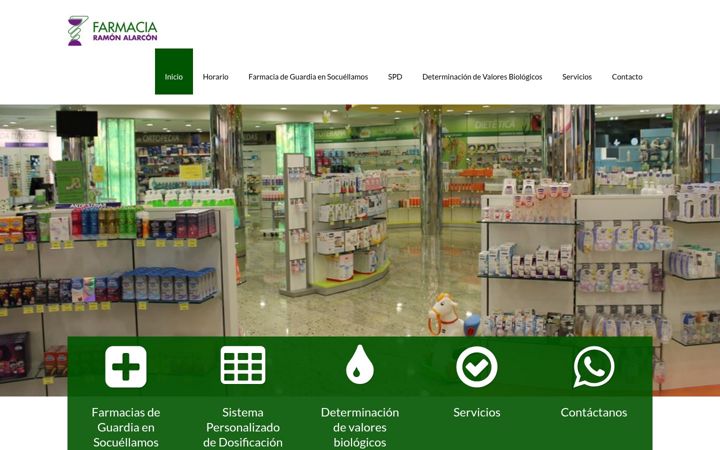 Screenshot of farmaciaramonalarcon.es