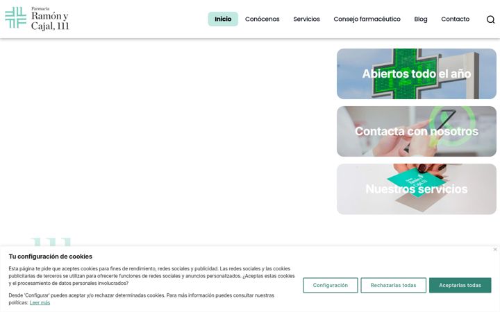 Screenshot of farmaciaramonycajal111.com